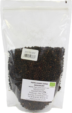 Grani di pepe nero bio 500 g