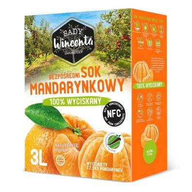 Succo 100% mandarino 3 l – Sady Wincenta