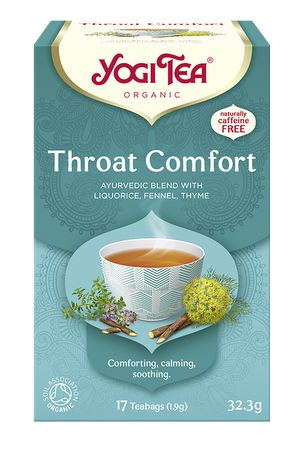 Tisana per la gola Throat Comfort Biologico (17 x 1,9 g) 32,3 g – Yogi Tea