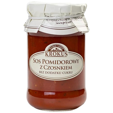 Salsa di pomodoro all'aglio senza zuccheri aggiunti 340 g – Krokus