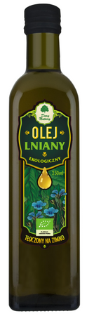 Olio di semi di lino spremuto a freddo bio 250 ml