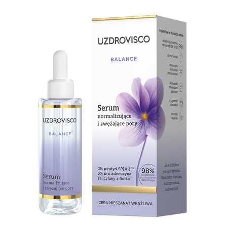 Siero viso per normalizzare e restringere i pori 30 ml - UZDROVISCO (BALANCE)