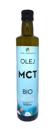 Olio di cocco MCT Keto senza glutine Biologico 500 ml – Pięć Przemian (Five Transformations)