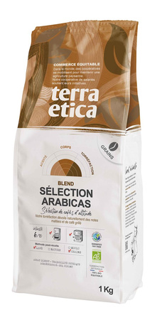 Caffè Arabica 100% selezione equosolidale in grani bio 1 kg - CAFE MICHEL