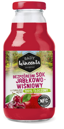 Succo di mela e ciliegia naturalmente torbido 330 ml - Frutteti Wincenta