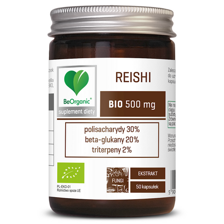 Estratto di Reishi Bio integratore alimentare (500 mg) 50 capsule – Be Organic