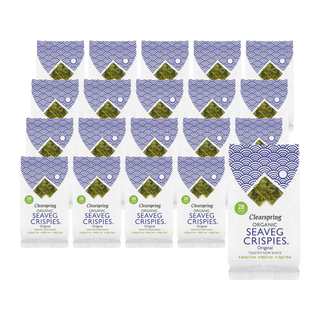 SET 20 x Patatine di alga naurale senza glutine Seaveg BIO 4 g