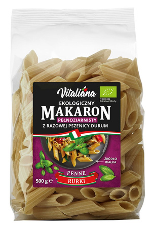 Pasta (integrale di grano duro) penne bio 500 g - vitaliana