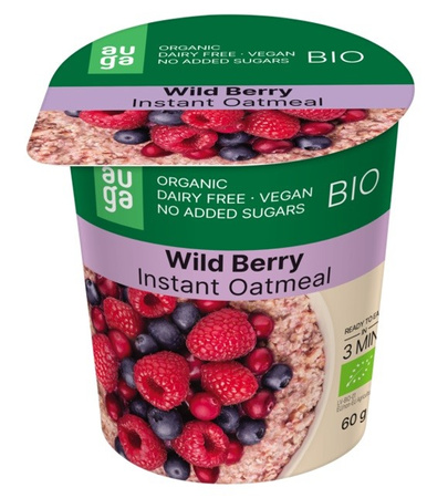Porridge integrale ai frutti di bosco biologico 60 g – Auga