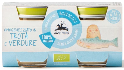 4 Mc crema di trota e verdure senza glutine Biologico – Alce Nero