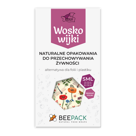 Involucri in cera d'api riutilizzabili – Set taglie S + M + L Malu – Beepack