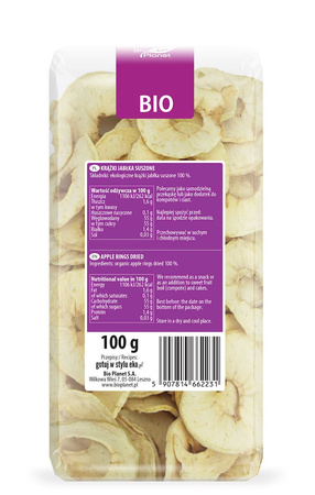 Anelli di mela essiccati bio 100 g