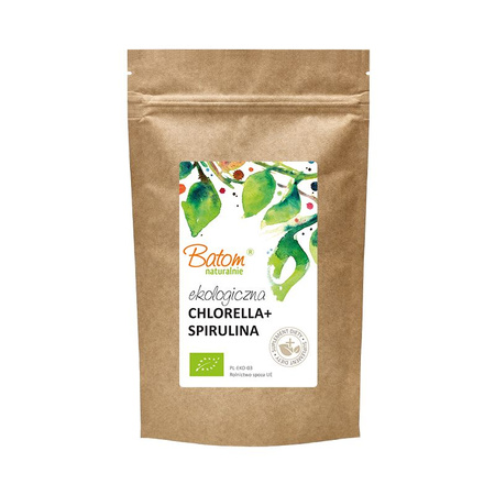 Integratore alimentare di clorella + spirulina bio 500 compresse 250 g (400 mg) - Batom
