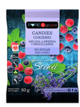 Caramelle alla melissa, lavanda e frutti di bosco con stevia senza zucchero 50 g – Pure&Good