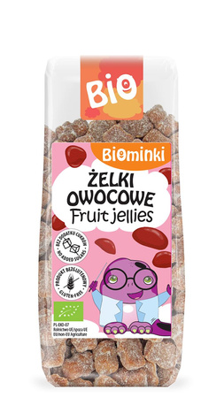 Gelatine di frutta senza zuccheri aggiunti mela - fragola senza glutine bio 150 g