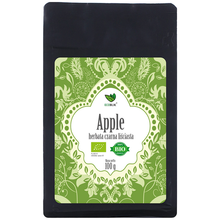 Tè nero in foglie alla mela Biologico 100 g – Ecoblik