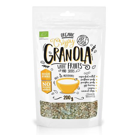 Granola fruttata biologica 200 g – Diet-Food