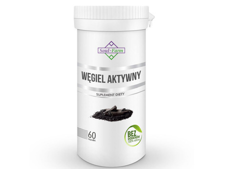 Integratore alimentare di carbone attivo 60 capsule (300 mg) - Soul Farm