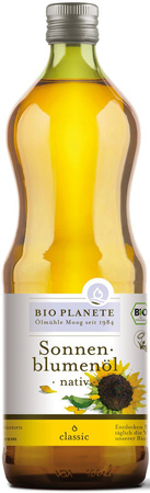 Olio di girasole spremuto a freddo biologico 1 l – Bio Planete