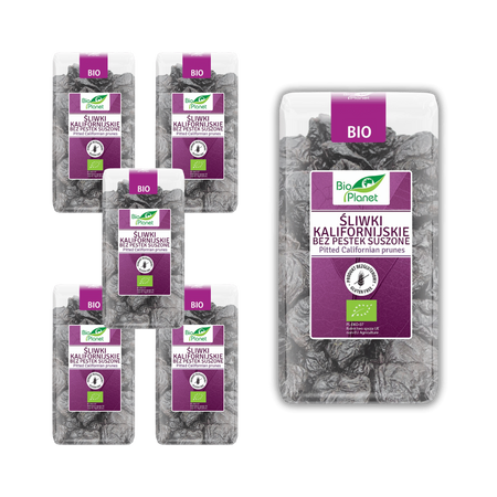 SET 6 x Prugne della California senza semi senza glutine bio 400 g - Bio Planet