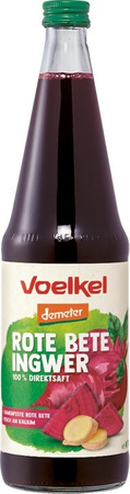 Succo di barbabietola sottaceto con succo di zenzero bio demeter 700 ml voelkel