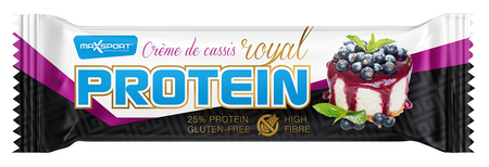 Barretta proteica al ribes nero con glassa bianca senza glutine 60g - MAXSPORT