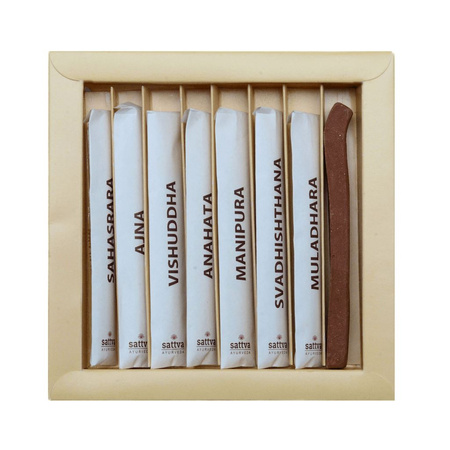 Incensi indiani armonizzanti i chakra (49 pz.) - Sattva