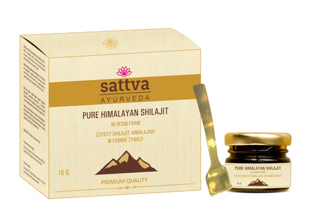 SET 63 x Integratore alimentare di shilajit dell'Himalaya in forma di resina 15 g - Sattva