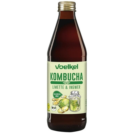 Kombucha lime e zenzero biologico 330 ml – Voelkel
