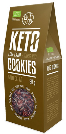 Biscotti keto al cacao Biologici 80 g – Diet-Food