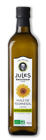 Olio di girasole vergine biologico 750 ml – Jules Brochenin