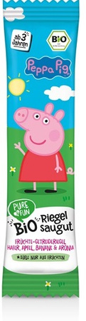 Barretta d'avena alla mela-banana-arancia BIO 25 g Peppa Pig
