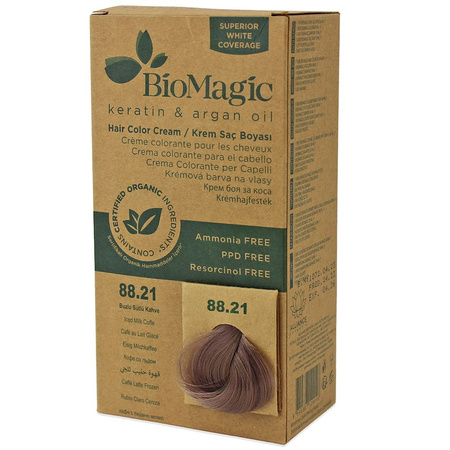 Tintura per capelli al caffè freddo con latte (88.21) 250 g - Biomagic