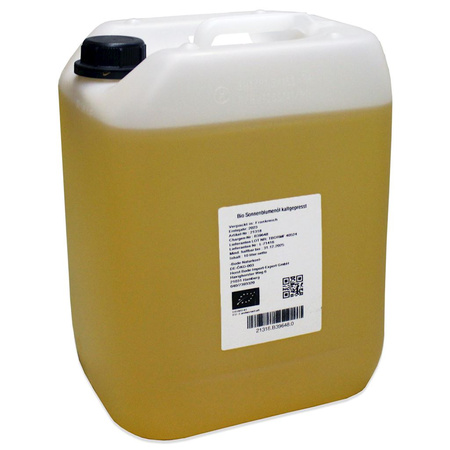Olio di girasole spremuto a freddo bio 10 l