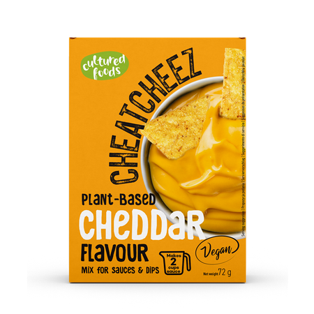 Salsa o salsa per verdure "CHEATCHEEZ Cheddar" Alimenti Culturali, 72g