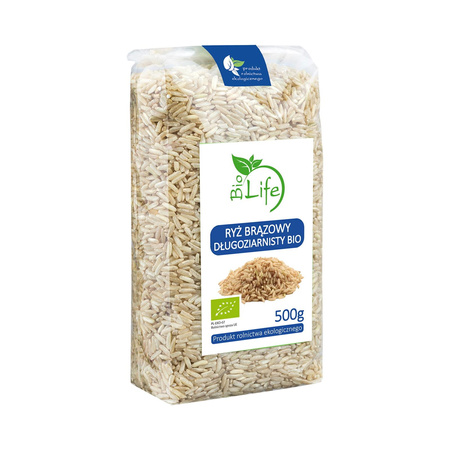 Riso integrale a grana lunga biologico 500 g - BioLife