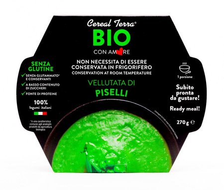 Crema di piselli verdi bio 270 g - Cereal Terra