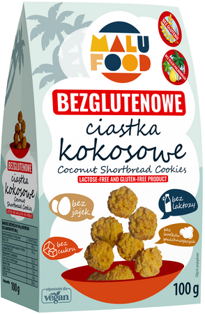 Biscotti al cocco senza glutine e senza zucchero 100 g