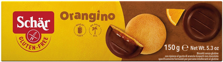 Orangino - Pan di Spagna al cioccolato senza glutine 150 g - Schar