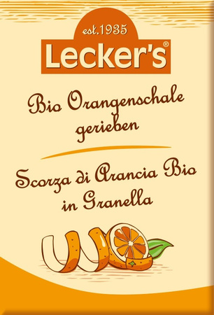 Scorza d'arancia grattugiata Biologica 15 g - Lecker's