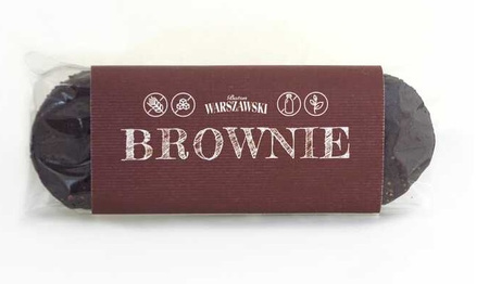 Barretta Brownie senza zuccheri aggiunti, senza glutine 50 g - Baton Warszawski