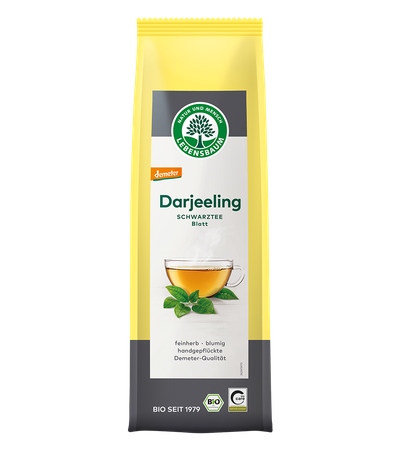 Tè nero Darjeeling in foglie Demeter Biologico 75 g – Lebensbaum