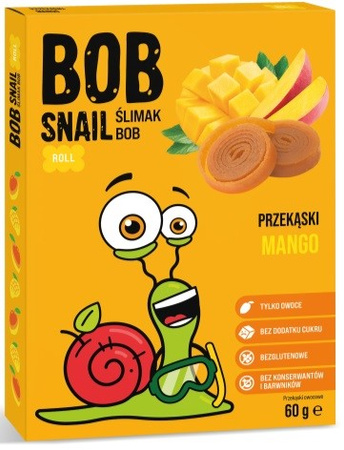 Snack al mango senza zuccheri aggiunti 60 g – Bob Snail