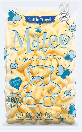 Mateo patatine al mais e uova da 7 mesi senza glutine bio 30g - Little Angel