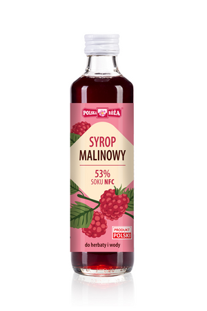 Sciroppo di lamponi 315 ml – Polska Róża