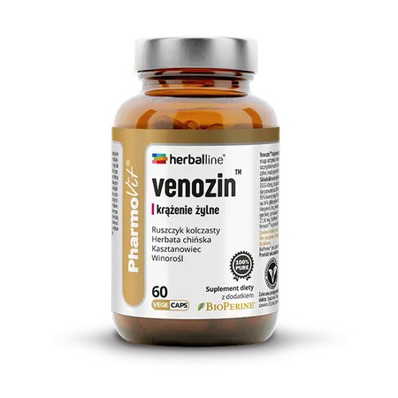 Pharmovit Venozin, integratore alimentare per la circolazione venosa, 60 capsule 29,49 g