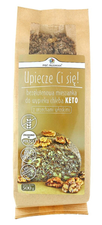 Miscela per panificazione senza glutine alle noci (keto) 500 g - Cinque Trasformazioni