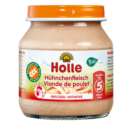 Piatto per bambini pollo BIO 125 g - holle