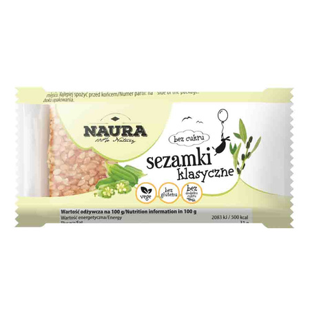 Semi di sesamo senza zucchero 27 g - Naura