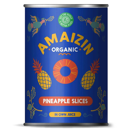 Fette di ananas in succo proprio (lattina) BIO 400 g (220 g)